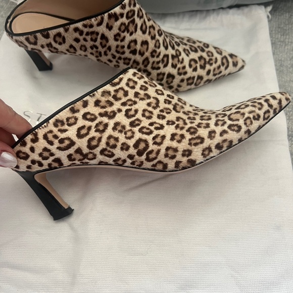Stuart Weitzman mini leopard hair mule - Picture 3 of 10